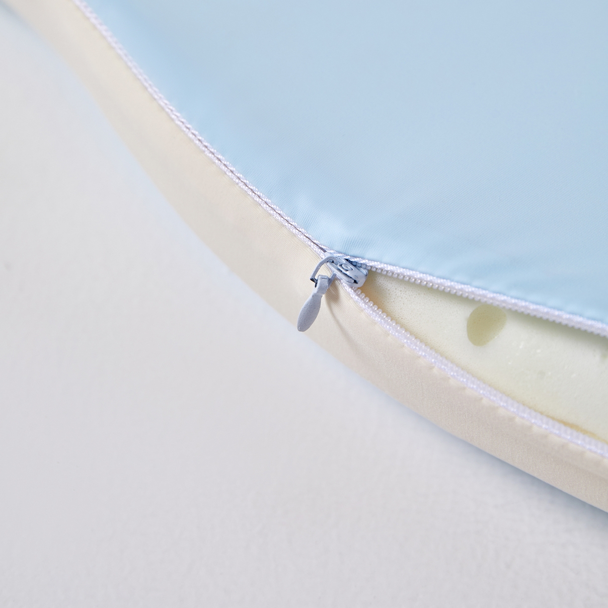 91家纺网 家纺一手货源 找家纺 蔻眠 可水洗儿童学生记忆枕护颈枕护耳枕 可水洗记忆枕-蓝色