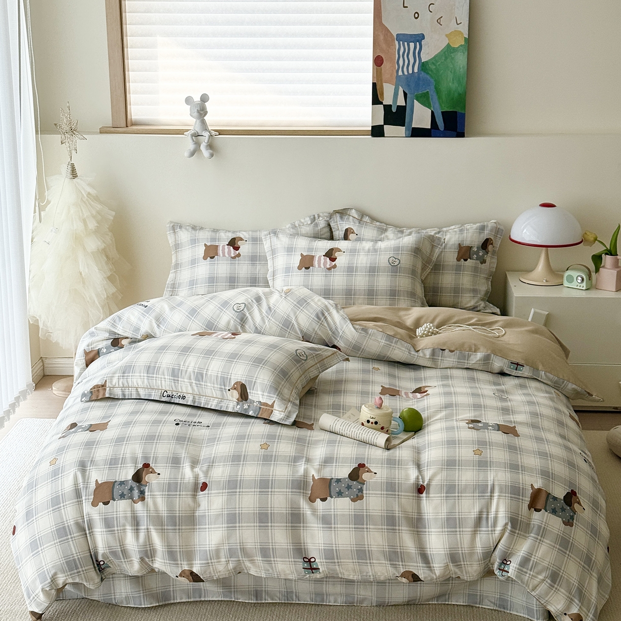 91家纺网 家纺一手货源 找家纺 （总）于果 2025新款全棉13070四件套10）