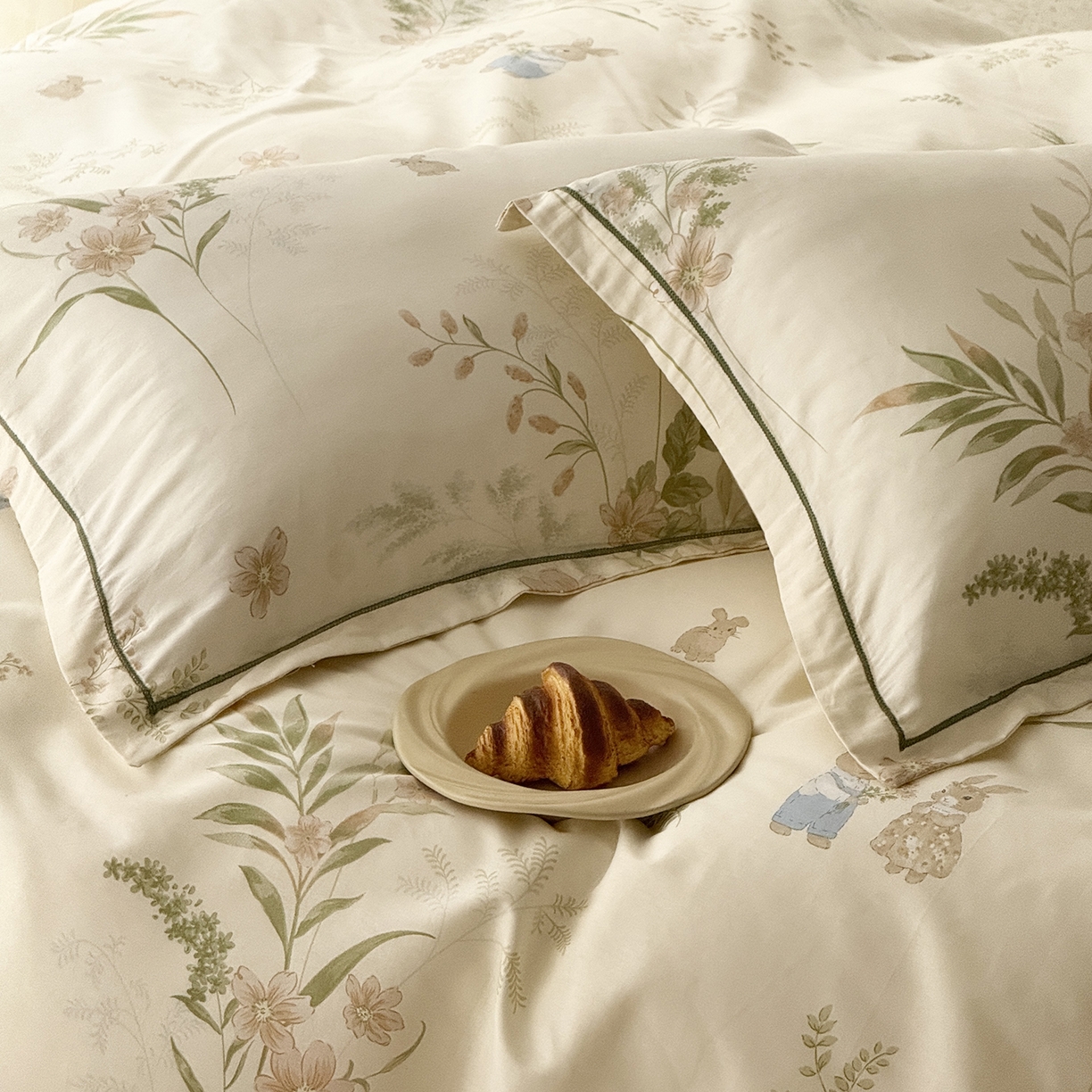 91家纺网 家纺一手货源 找家纺 于果 2025新款全棉13070四件套10） 麦香兔园