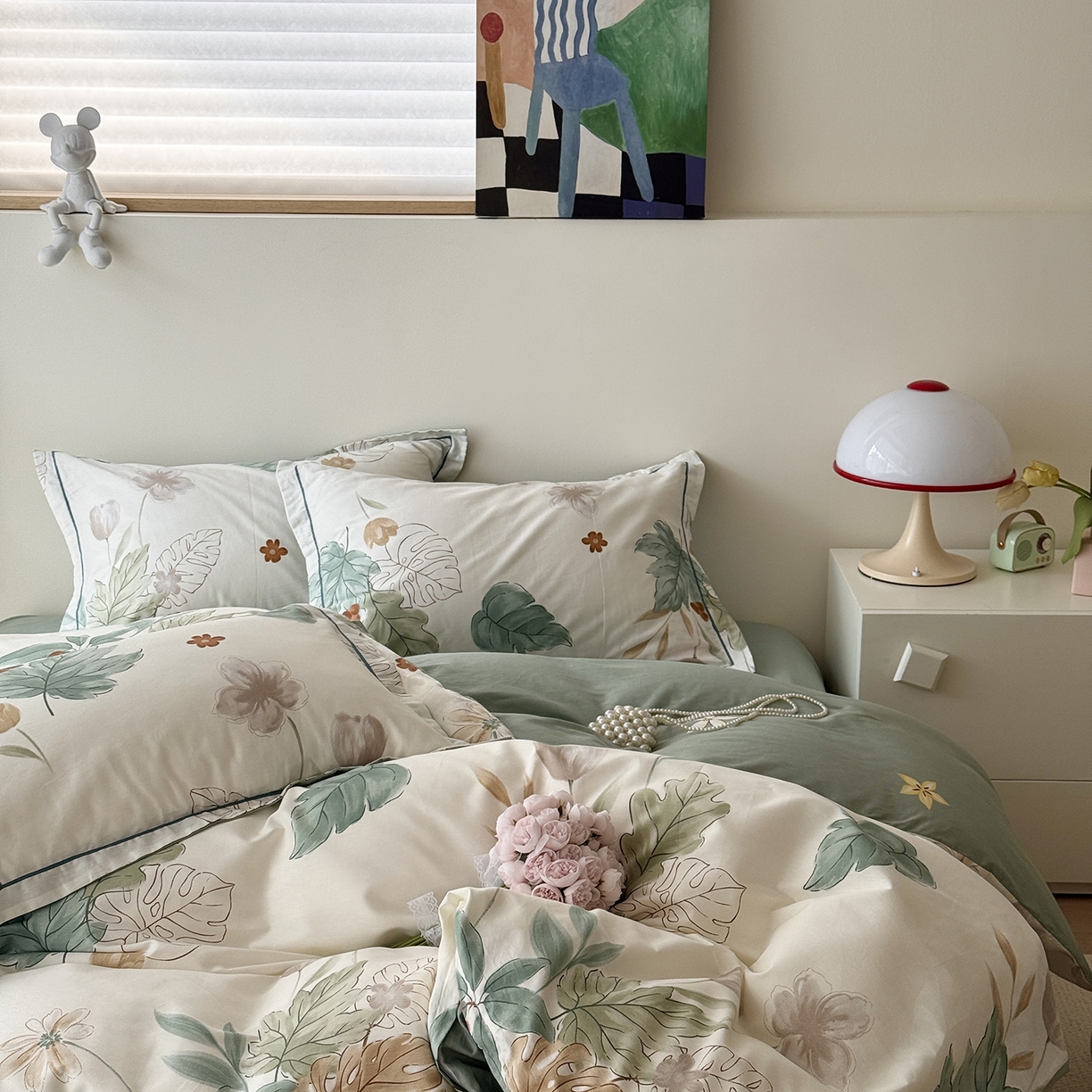 91家纺网 家纺一手货源 找家纺 于果 2025新款全棉13070四件套10） 晨枝摇