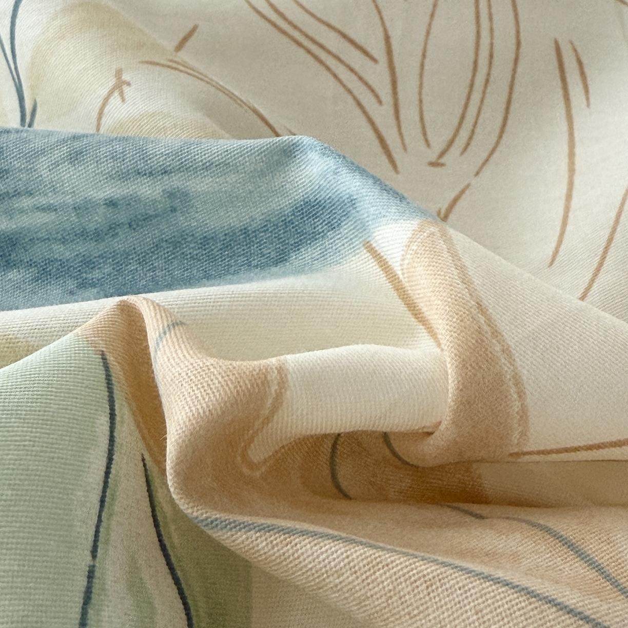 91家纺网 家纺一手货源 找家纺 于果 2025新款全棉13070四件套10） 珊瑚芦苇