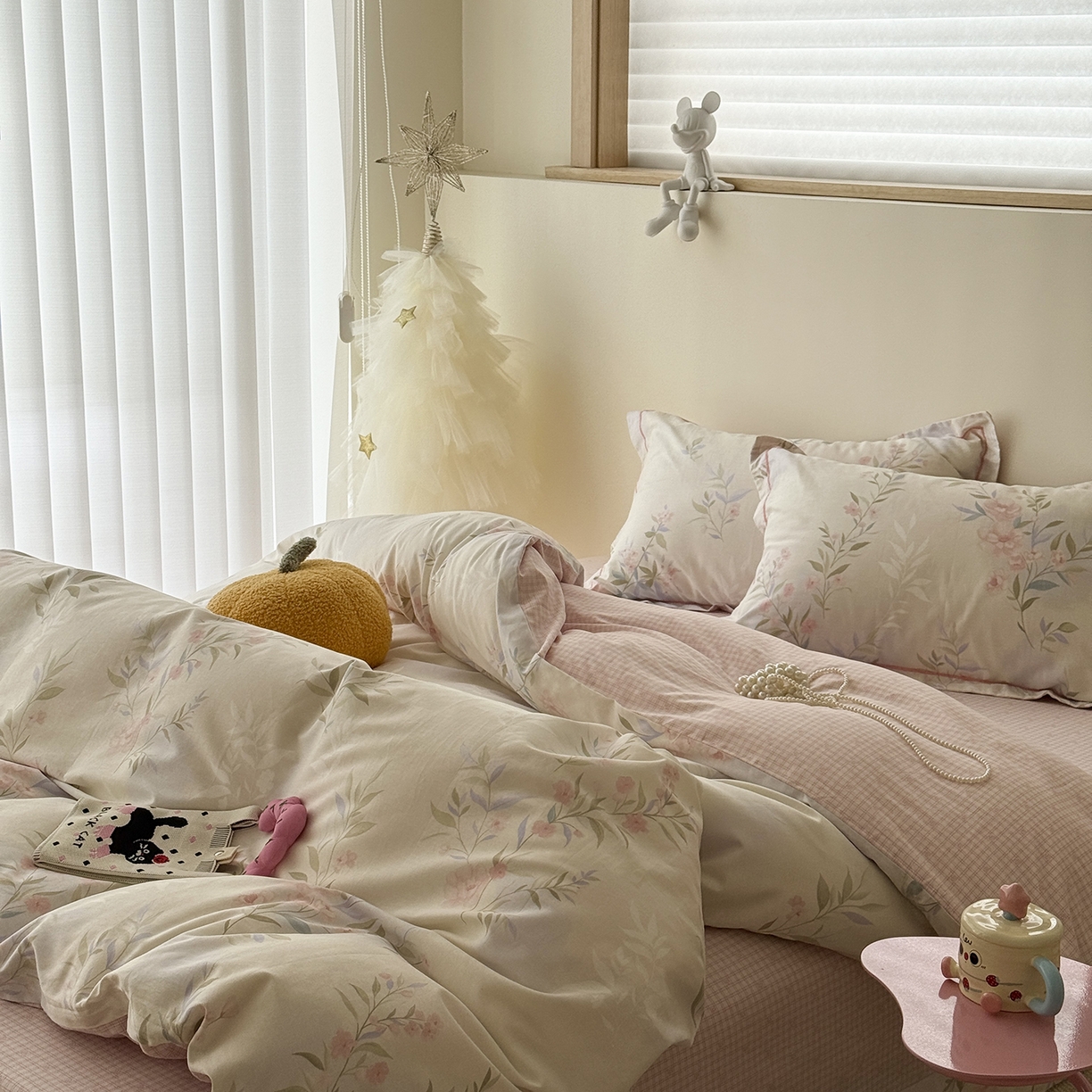 91家纺网 家纺一手货源 找家纺 于果 2025新款全棉13070四件套10） 拾柒花悸