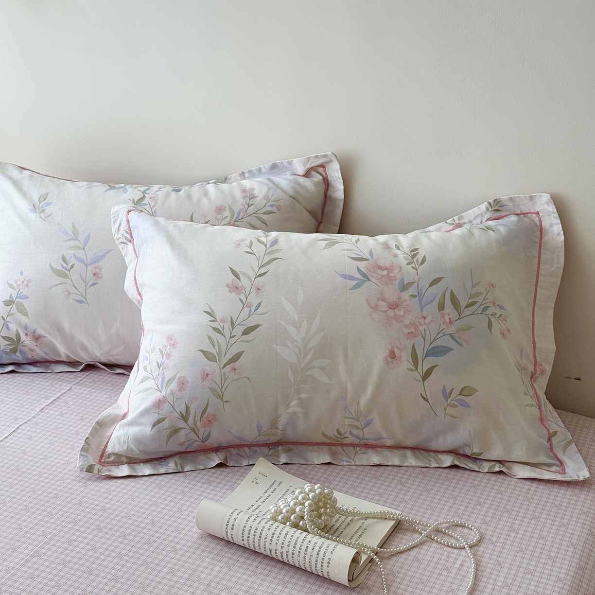 91家纺网 家纺一手货源 找家纺 于果 2025新款全棉13070四件套10） 拾柒花悸