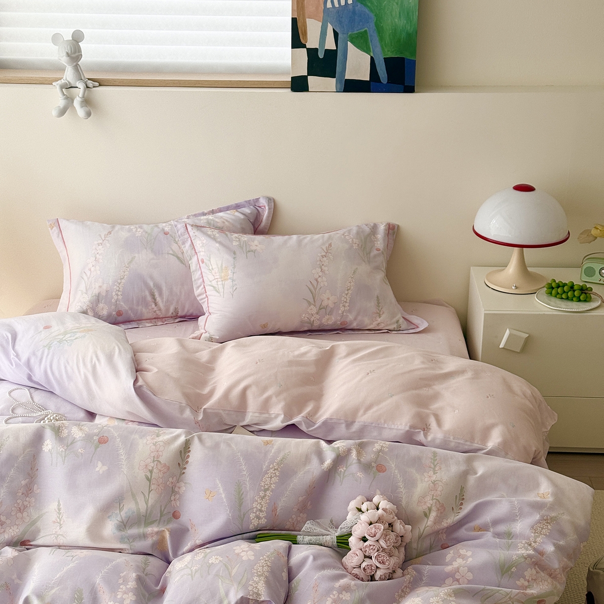 91家纺网 家纺一手货源 找家纺 于果 2025新款全棉13070四件套10） 普罗旺斯