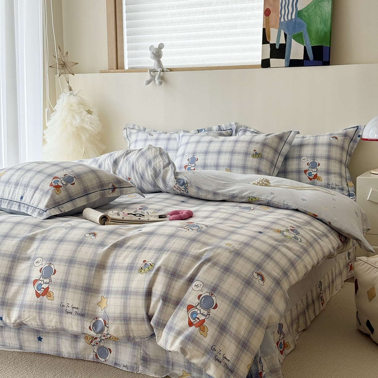 91家纺网 家纺一手货源 找家纺 于果 2025新款全棉13070四件套10） 宇航星梦