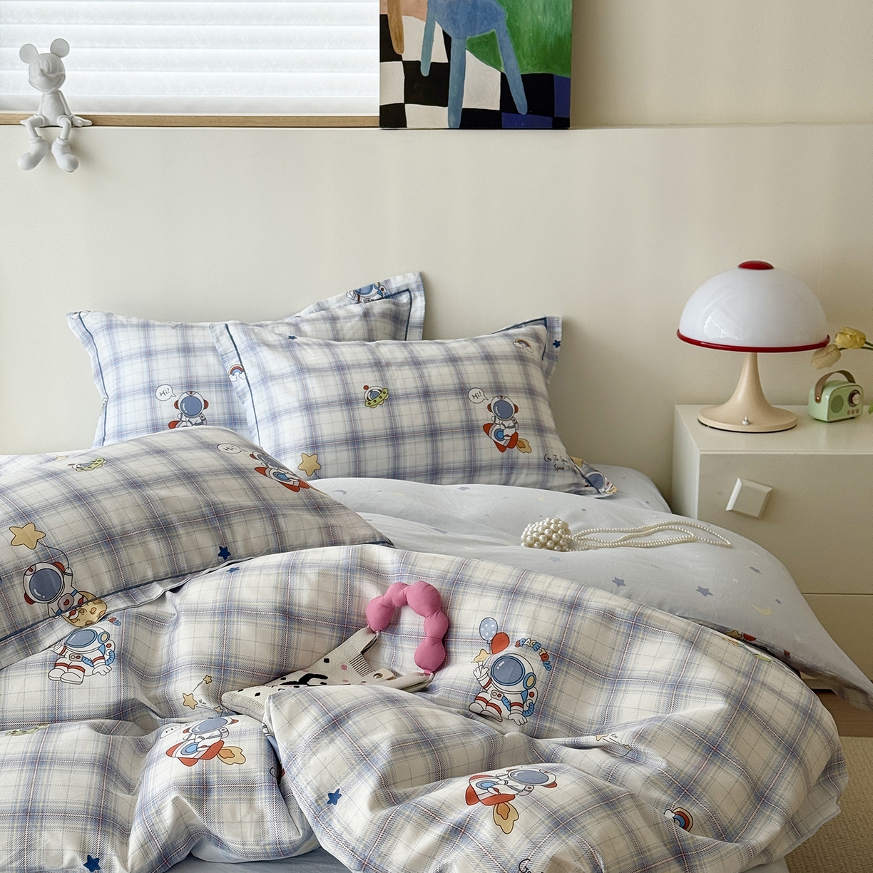 91家纺网 家纺一手货源 找家纺 于果 2025新款全棉13070四件套10） 宇航星梦