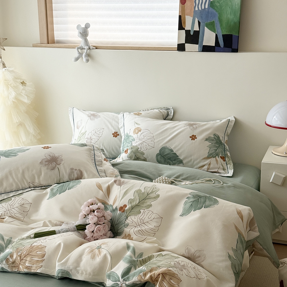 91家纺网 家纺一手货源 找家纺 于果 2025新款全棉13070四件套10） 晨枝摇