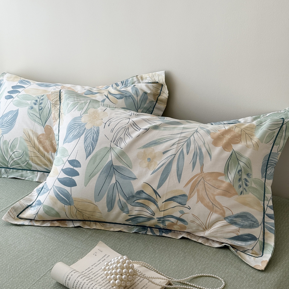 91家纺网 家纺一手货源 找家纺 于果 2025新款全棉13070四件套10） 珊瑚芦苇