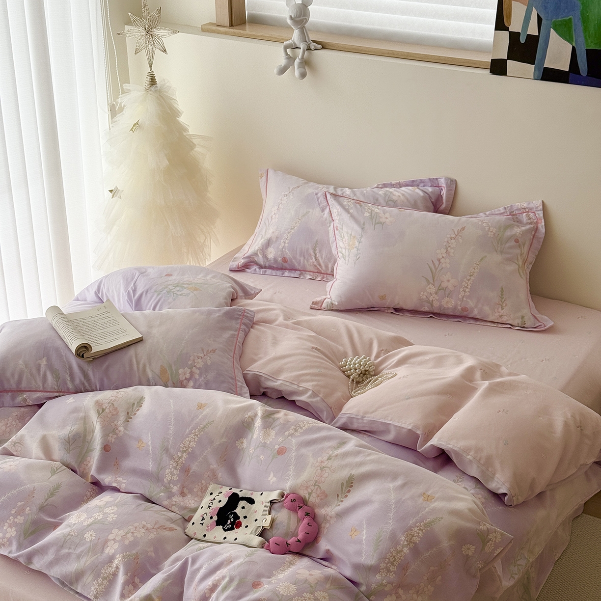 91家纺网 家纺一手货源 找家纺 于果 2025新款全棉13070四件套10） 普罗旺斯