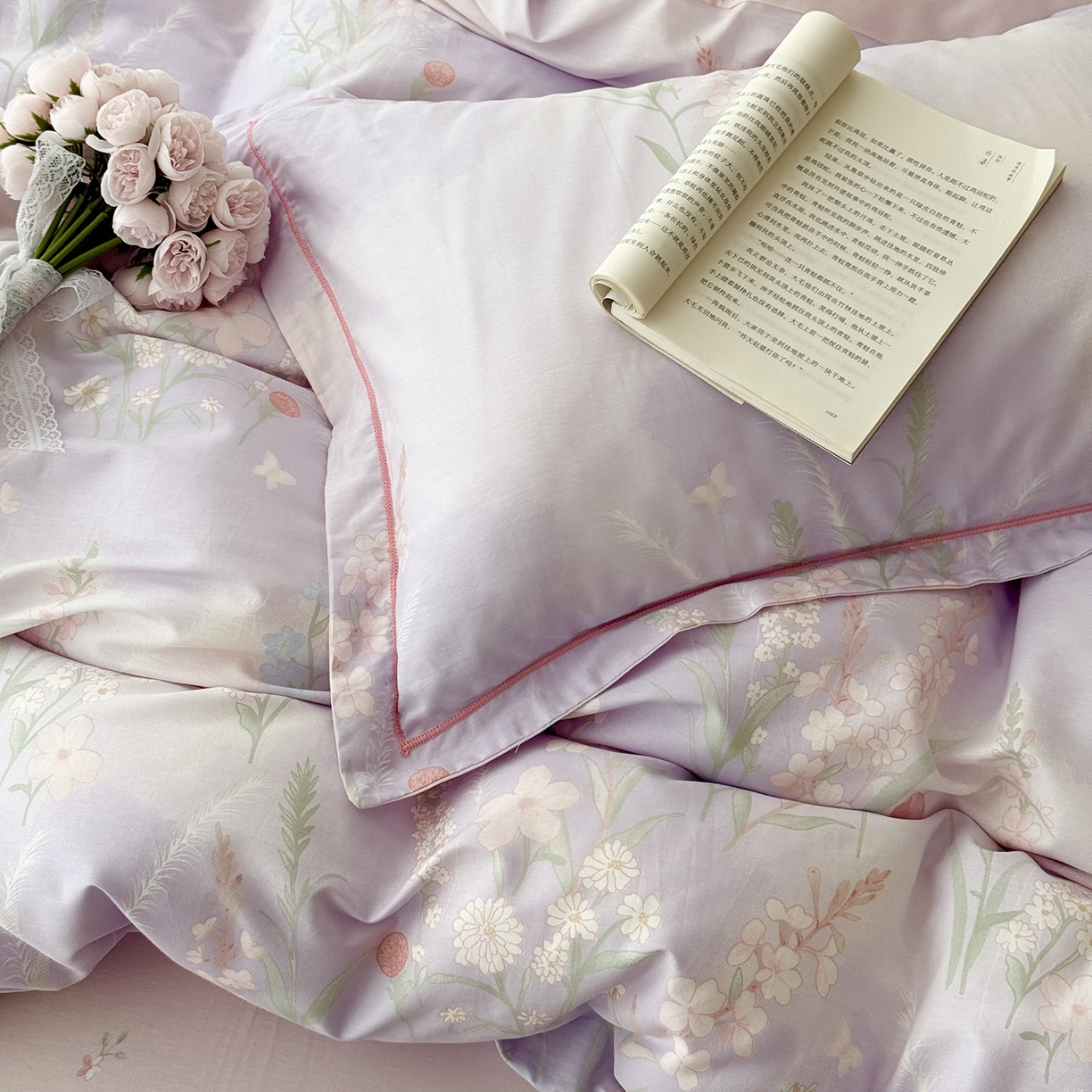 91家纺网 家纺一手货源 找家纺 于果 2025新款全棉13070四件套10） 普罗旺斯