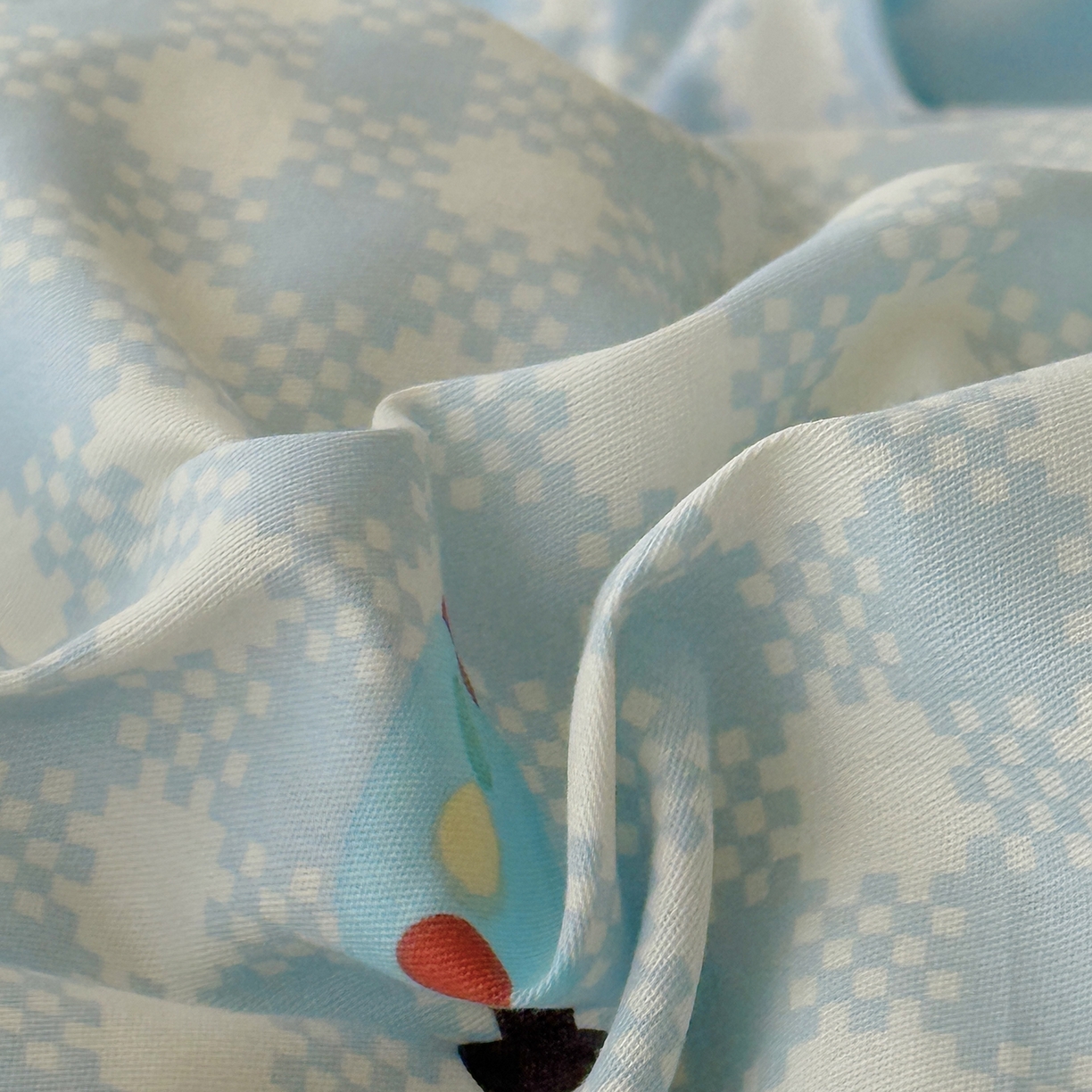 91家纺网 家纺一手货源 找家纺 于果 2025新款全棉13070四件套10） 大眼恐龙