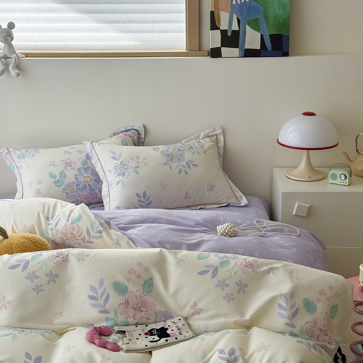 91家纺网 家纺一手货源 找家纺 于果 2025新款全棉13070四件套10） 朴雅