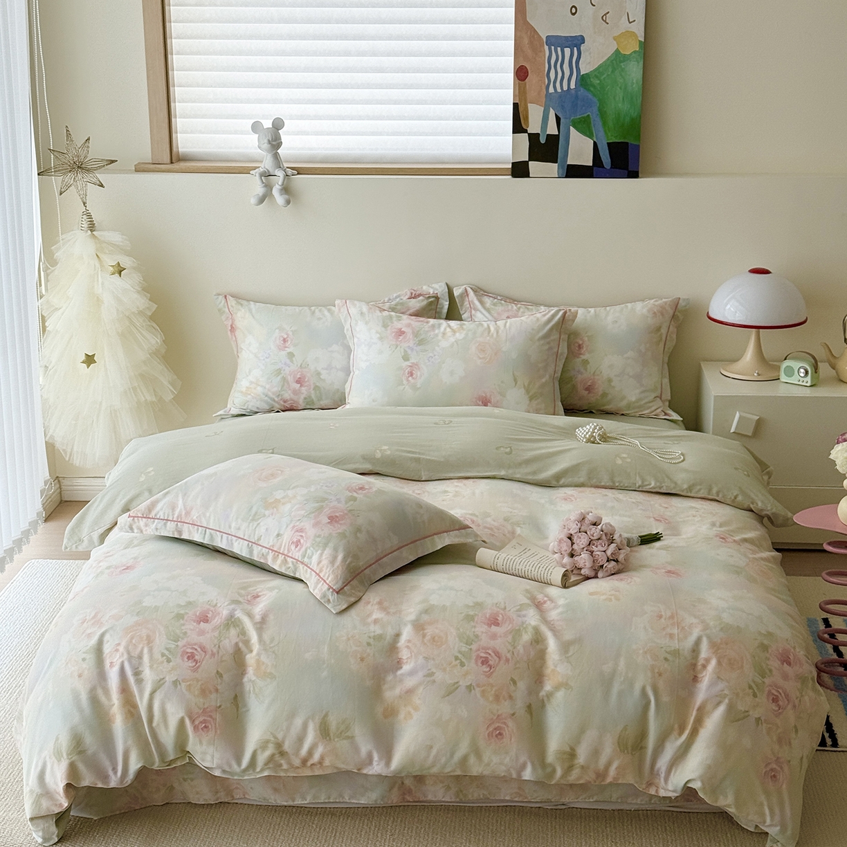 91家纺网 家纺一手货源 找家纺 （总）于果 2025新款全棉13070四件套10）