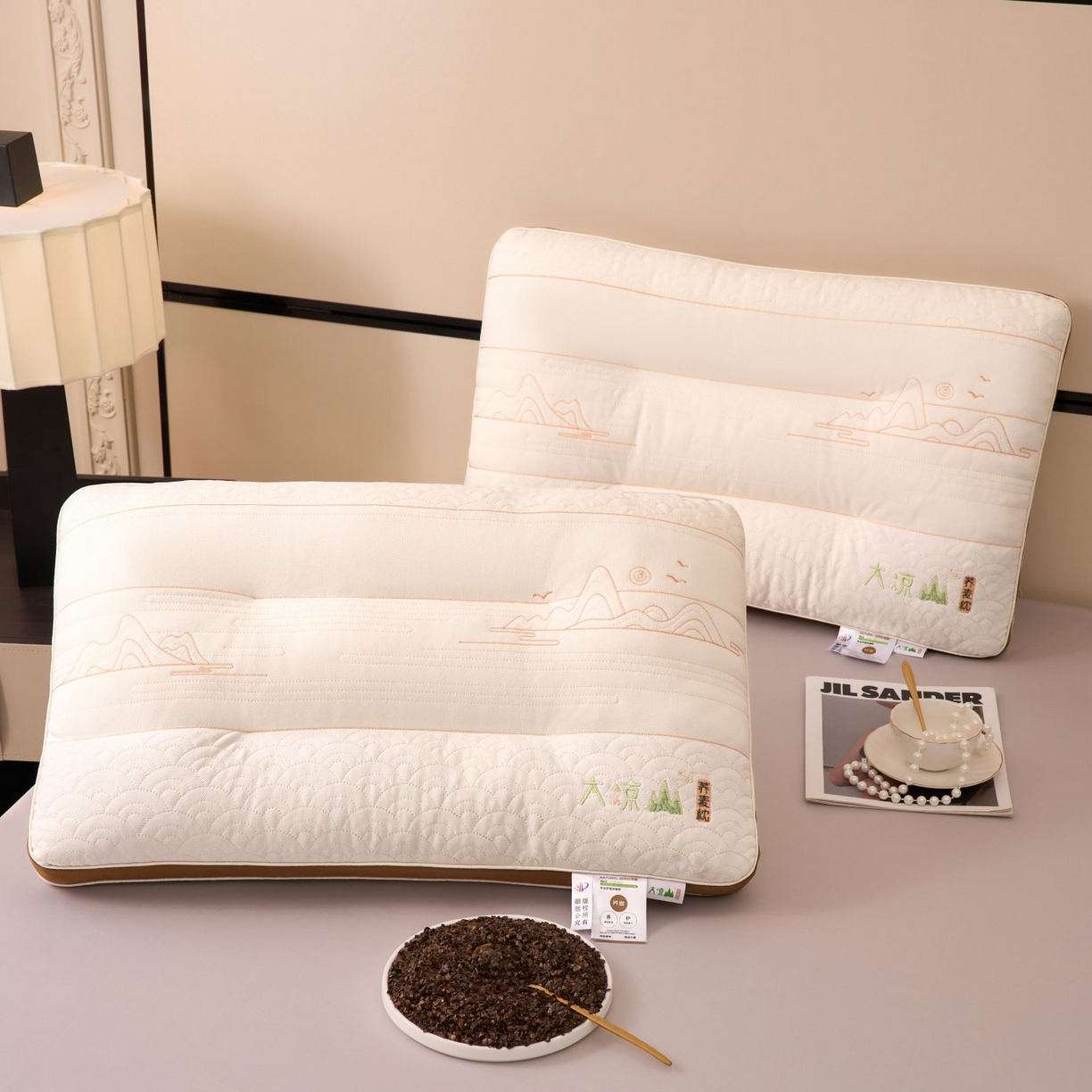 91家纺网 家纺一手货源 找家纺 （总）晚儿 2025新款大凉山荞麦枕头枕芯