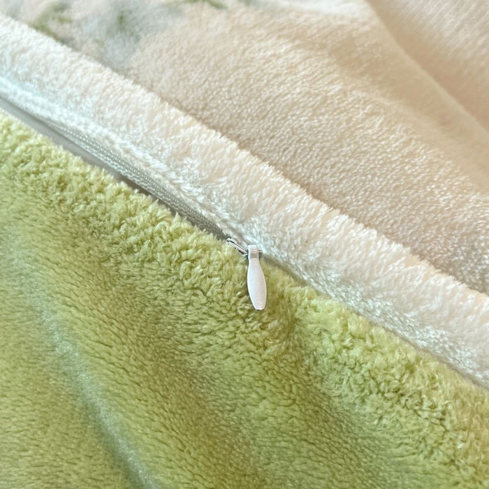 91家纺网 家纺一手货源 找家纺 诺梵家纺 2025新款牛奶绒印花包边四件套 芬芳-绿