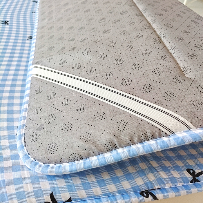 91家纺网 家纺一手货源 找家纺 玉清坊 2025新款水洗棉新疆棉花床垫 蝴蝶-蓝