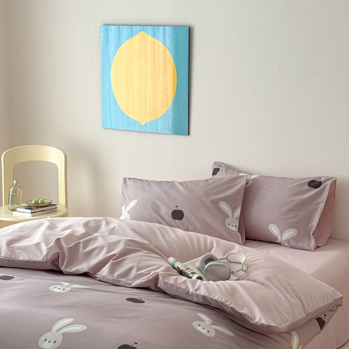 91家纺网 家纺一手货源 找家纺 （总）窝米 2025新款全棉纯棉火山磨毛卡通系列四件套-第一组