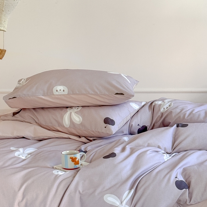 91家纺网 家纺一手货源 找家纺 （总）窝米 2025新款全棉纯棉火山磨毛卡通系列四件套-第二组