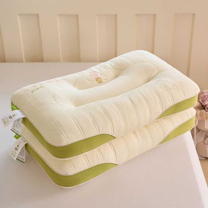 91家纺网 家纺一手货源 找家纺 芯奇想 2025新款云宝 学生护颈枕 绿色