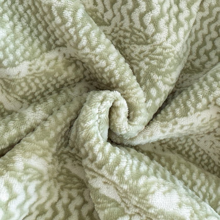 91家纺网 家纺一手货源 找家纺 极简 2025新款立体雕花牛奶绒荷叶边四件套 巴黎-浅绿