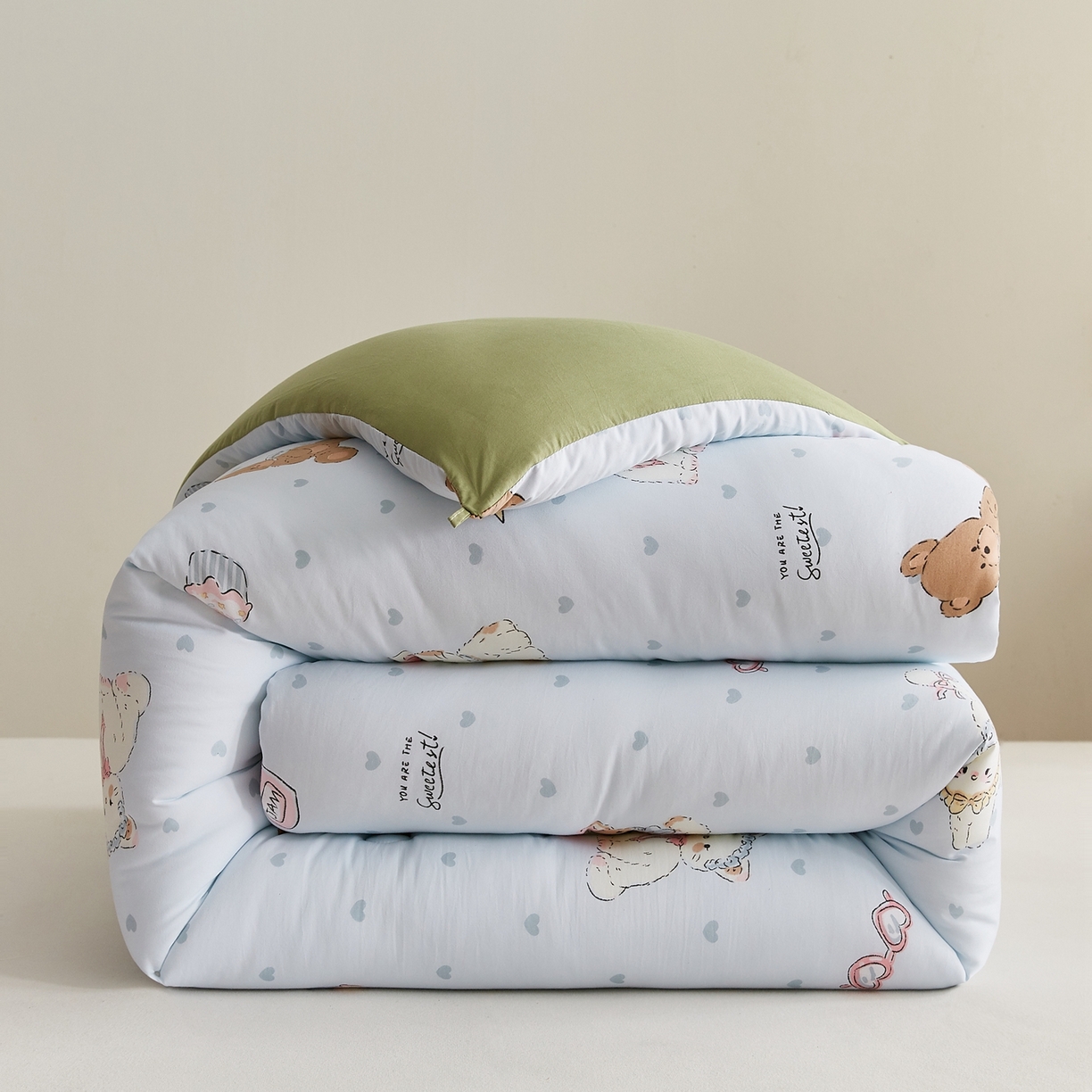 湘之帛 2025新款A类云朵棉超柔抗菌冬被被子被芯 喵喵愿熊