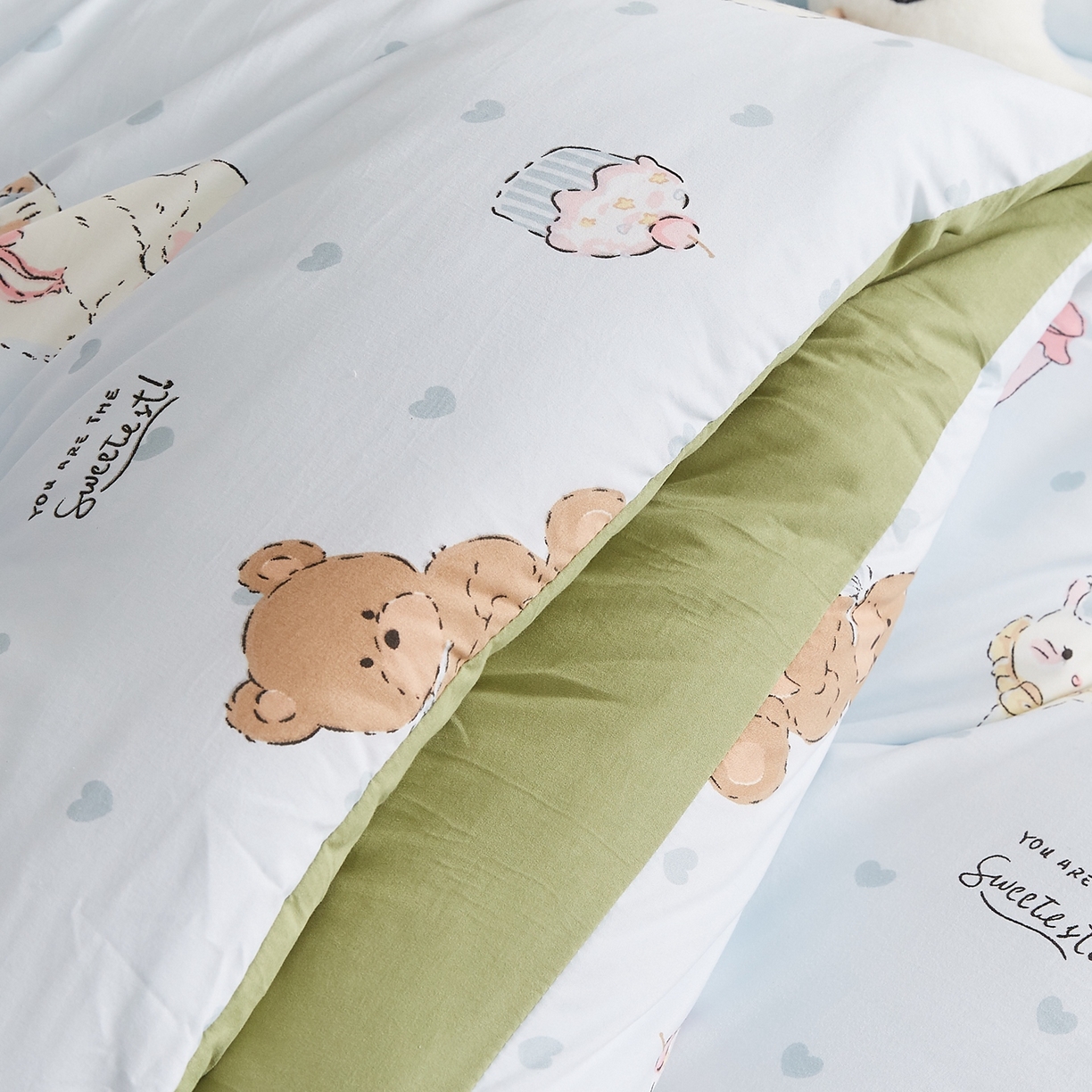 91家纺网 家纺一手货源 找家纺 湘之帛 2025新款A类云朵棉超柔抗菌冬被被子被芯 喵喵愿熊