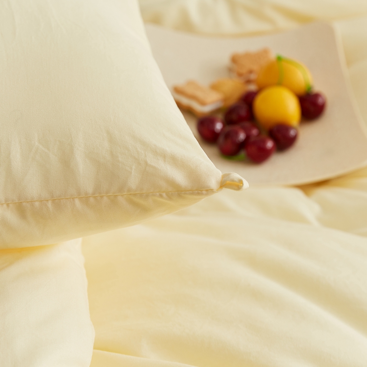 91家纺网 家纺一手货源 找家纺 湘之帛 2025新款A类云朵棉超柔抗菌冬被被子被芯 熊猫肚肚被-奶油黄