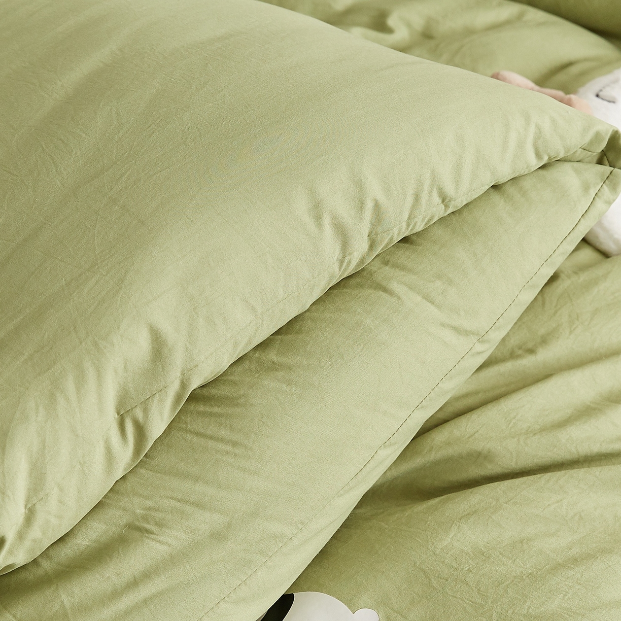 91家纺网 家纺一手货源 找家纺 湘之帛 2025新款A类云朵棉超柔抗菌冬被被子被芯 熊猫肚肚被-庆绿