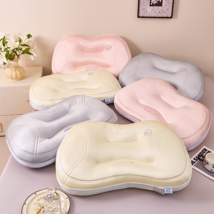 91家纺网 家纺一手货源 找家纺 芯奇想 2025新款硅胶护颈枕 spa枕芯枕头 组合图   仅供参考不可下单