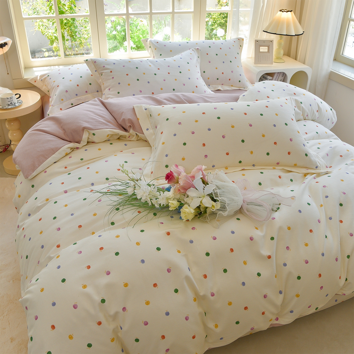 91家纺网 家纺一手货源 找家纺 （总）董成龙家纺 2025新款全棉磨毛数码印花四件套