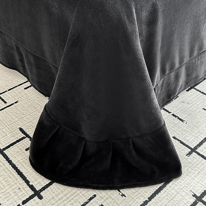 91家纺网 家纺一手货源 找家纺 （总）2025兔毛包边贴布绣花牛奶绒四件套蝶恋