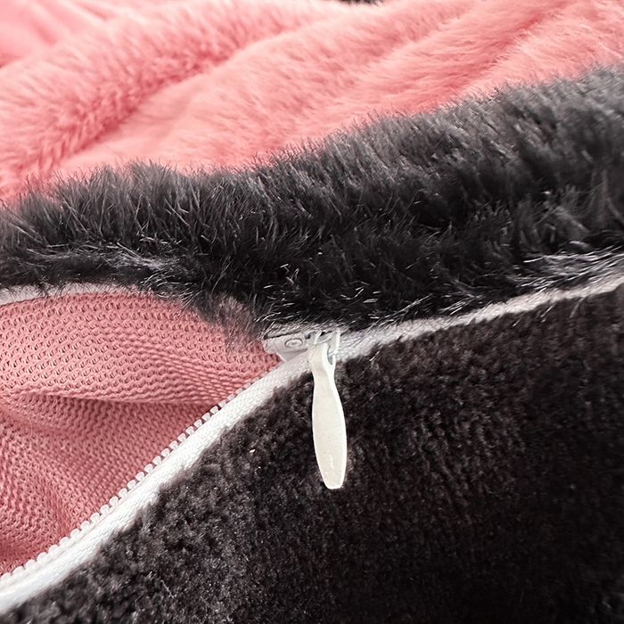 91家纺网 家纺一手货源 找家纺 2025兔毛包边贴布绣花牛奶绒四件套蝶恋 蝶恋-粉