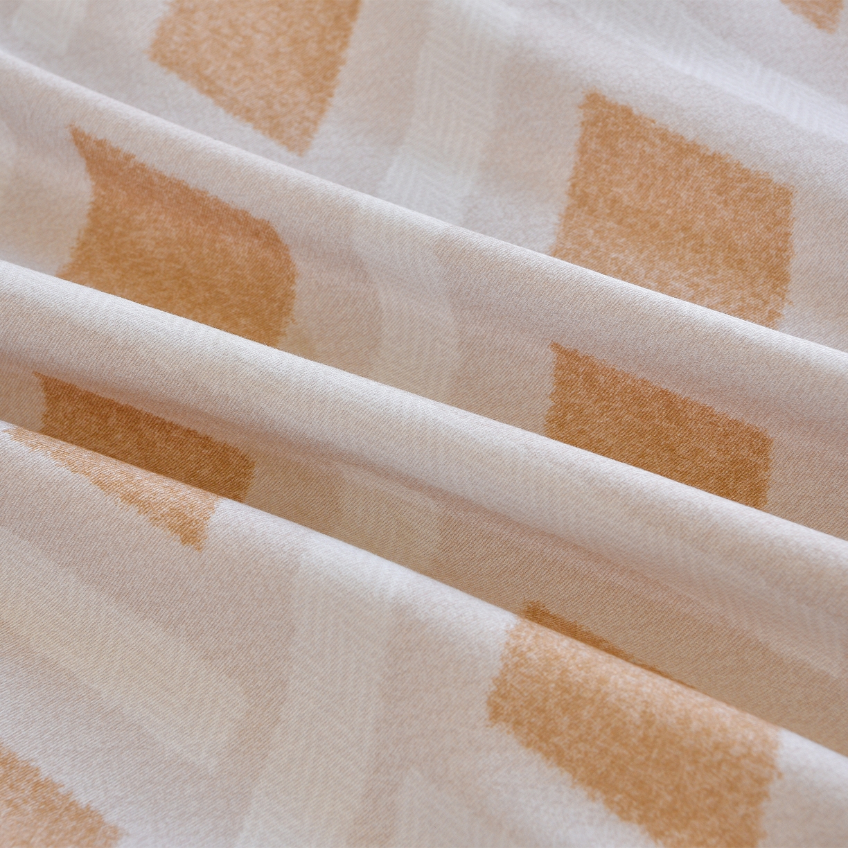 91家纺网 家纺一手货源 找家纺 董成龙家纺 2025新款全棉磨毛数码印花四件套 里域-棕