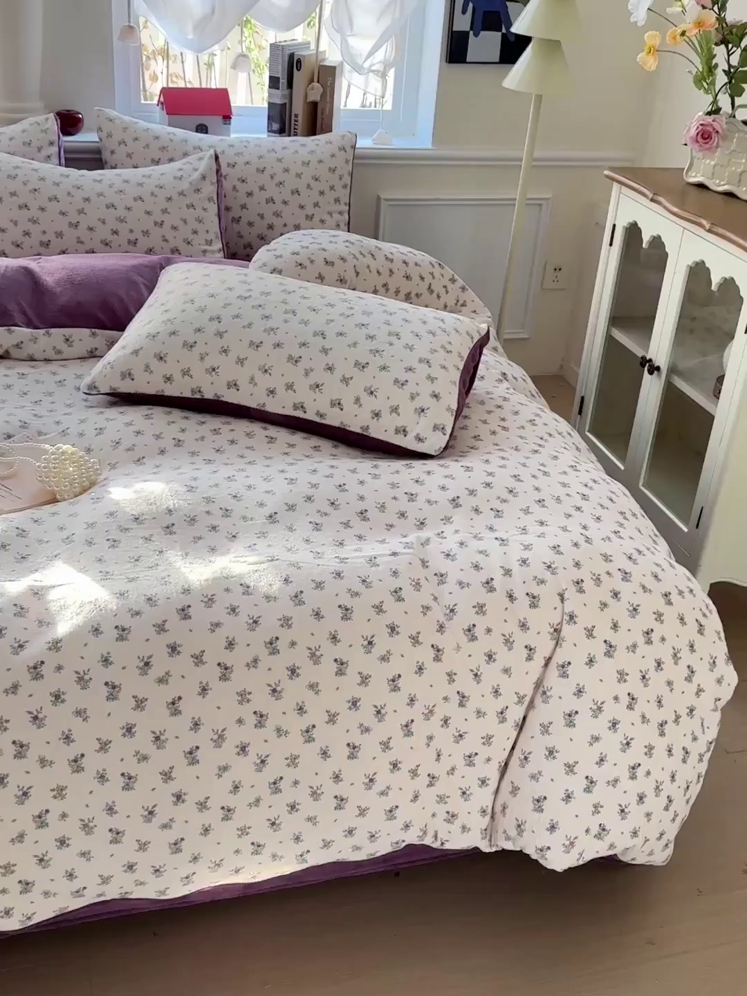 91家纺网 家纺一手货源 找家纺 水木坊 2025新款A加厚牛奶绒印花四件套-含买家秀 繁华似梦