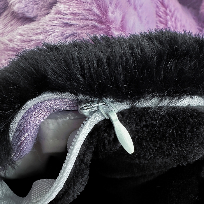 91家纺网 家纺一手货源 找家纺 2025兔毛包边贴布绣花牛奶绒四件套蝶恋 蝶恋-紫