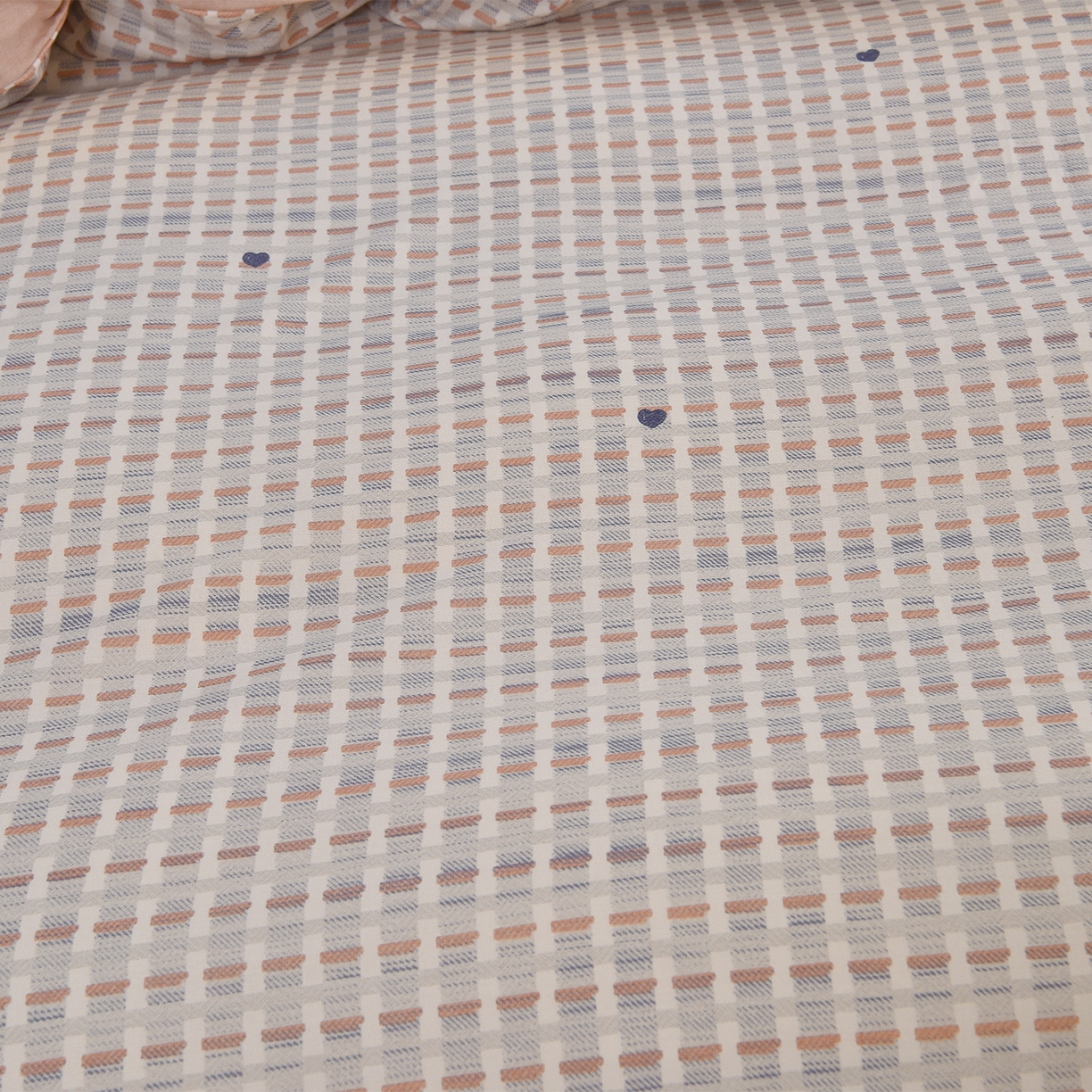 91家纺网 家纺一手货源 找家纺 董成龙家纺 2025新款全棉磨毛数码印花四件套 锦知-桔