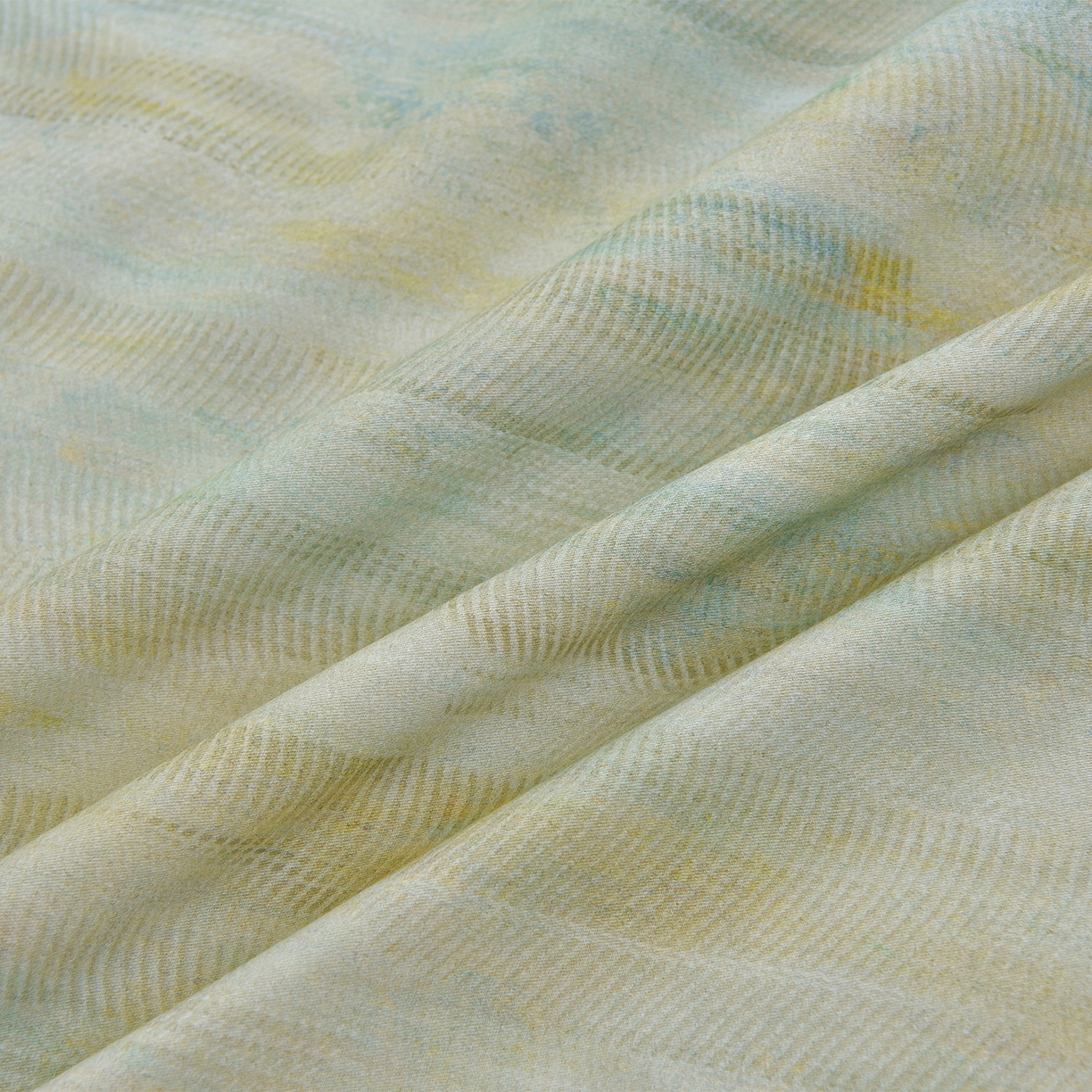 91家纺网 家纺一手货源 找家纺 董成龙家纺 2025新款全棉磨毛数码印花四件套 华尔兹-绿