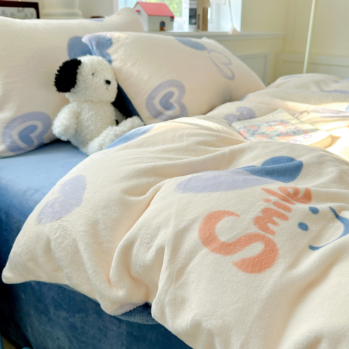 91家纺网 家纺一手货源 找家纺 水木坊 2025新款A加厚牛奶绒印花四件套-含买家秀 蜡笔心