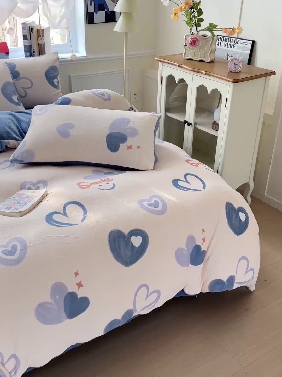 91家纺网 家纺一手货源 找家纺 水木坊 2025新款A加厚牛奶绒印花四件套-含买家秀 蜡笔心