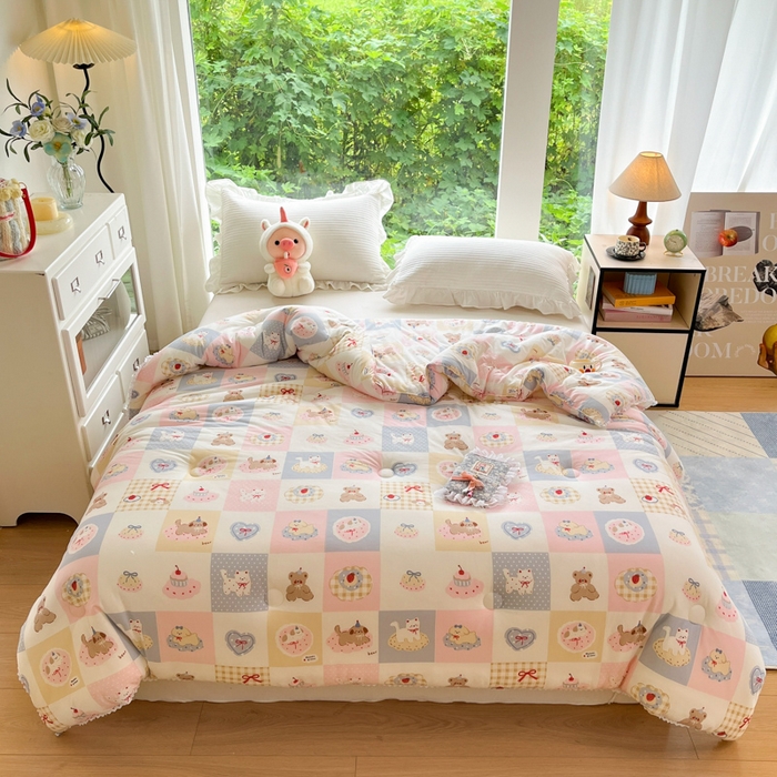 91家纺网 家纺一手货源 找家纺 (总)大彩家居可水洗针织棉夏被子被芯春秋被冬被空调被夏凉被