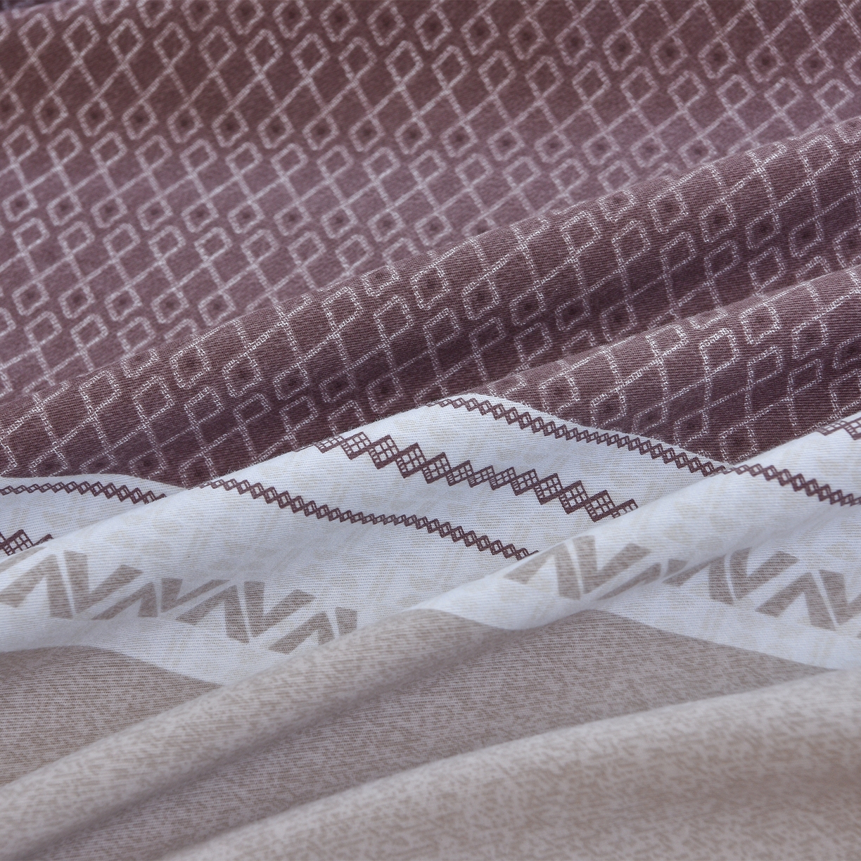 91家纺网 家纺一手货源 找家纺 董成龙家纺 2025新款全棉磨毛数码印花四件套 水平线-兰