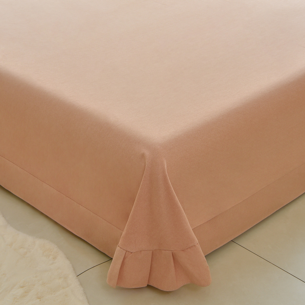 91家纺网 家纺一手货源 找家纺 董成龙家纺 2025新款全棉磨毛数码印花四件套 锦知-黄