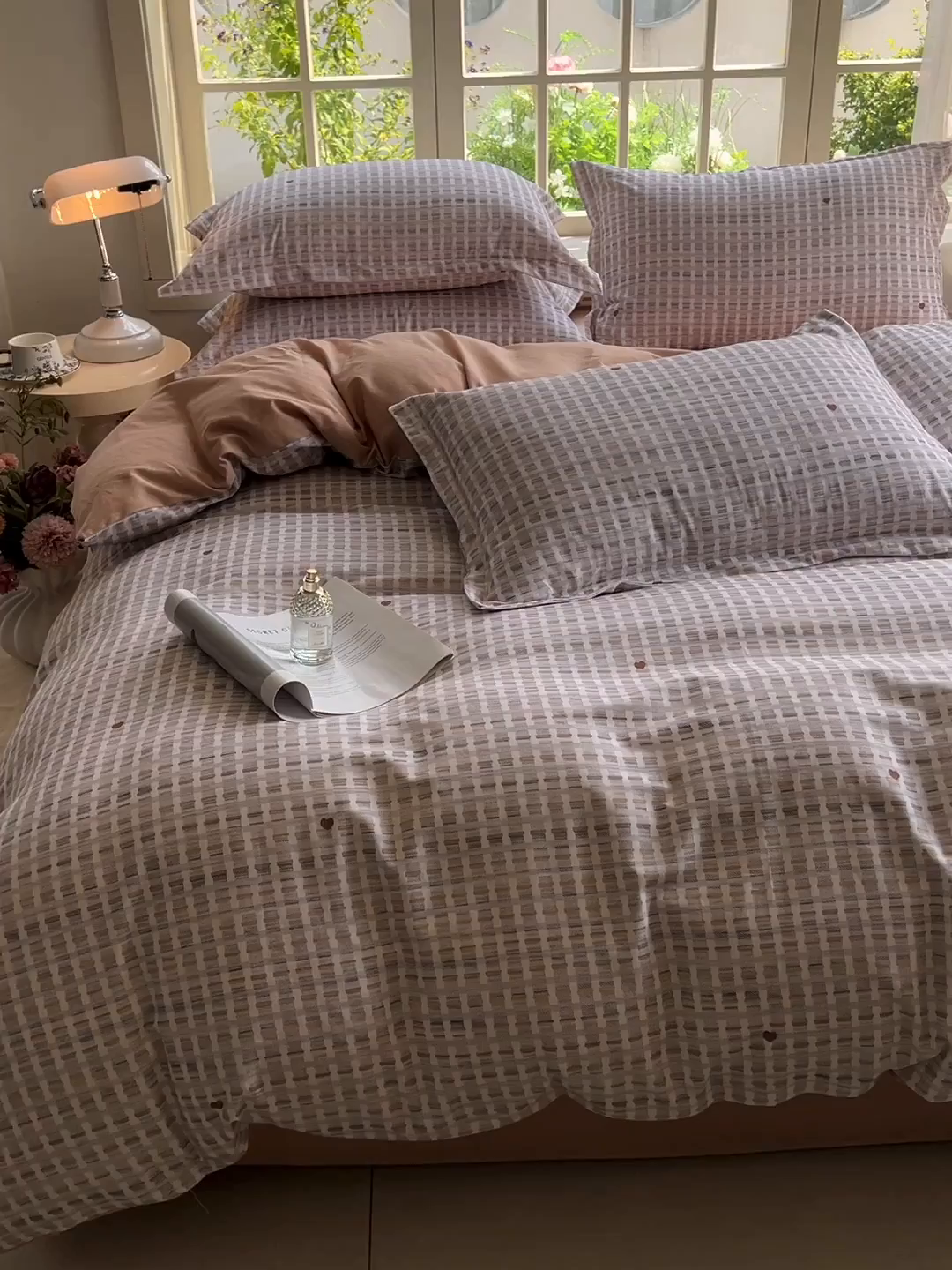 91家纺网 家纺一手货源 找家纺 董成龙家纺 2025新款全棉磨毛数码印花四件套 锦知-黄