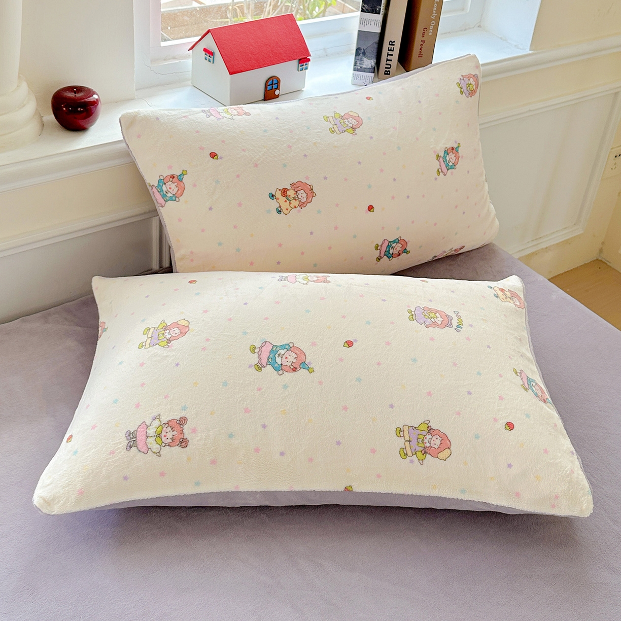 91家纺网 家纺一手货源 找家纺 水木坊 2025新款A加厚牛奶绒印花四件套-含买家秀 奶糖少女