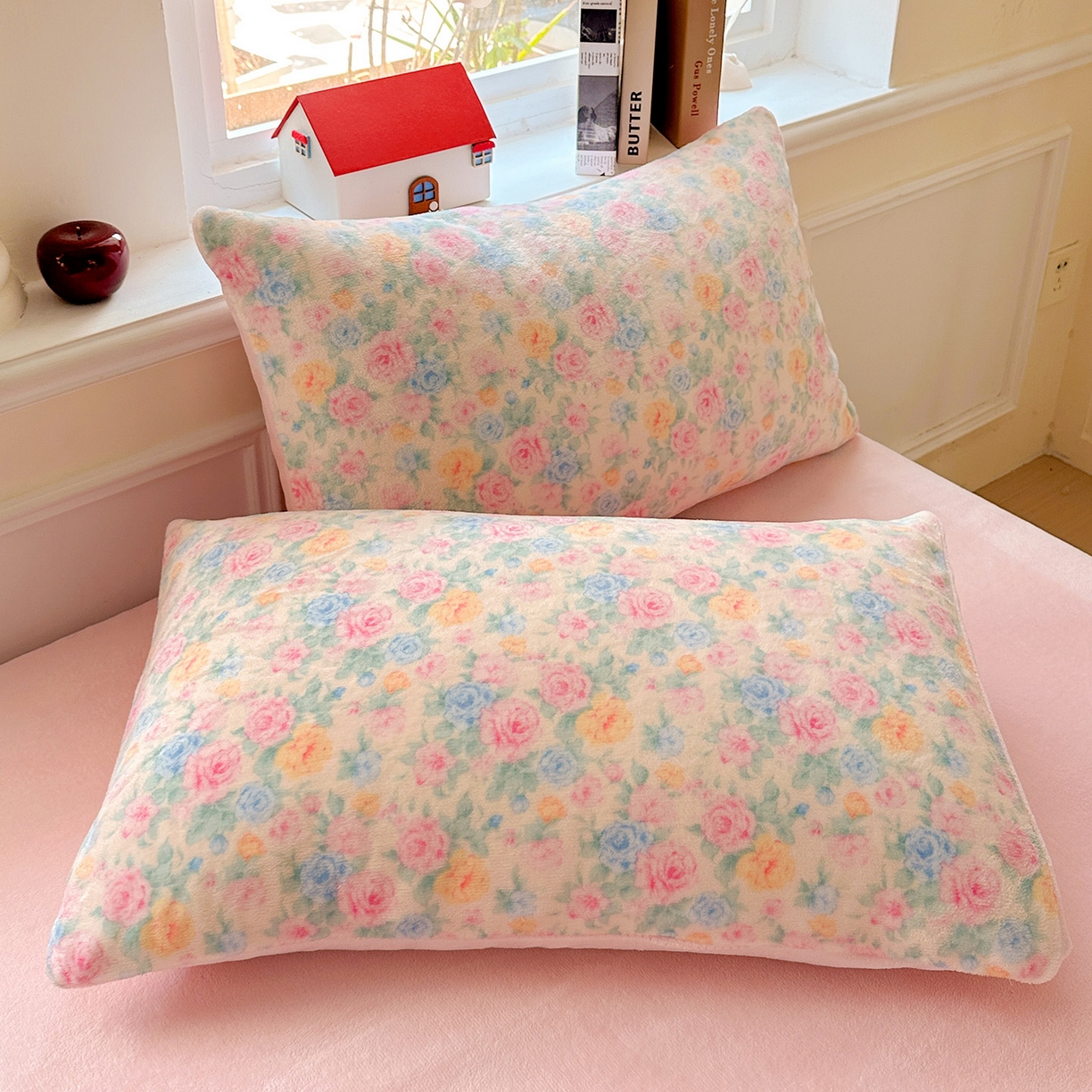 91家纺网 家纺一手货源 找家纺 水木坊 2025新款A加厚牛奶绒印花四件套-含买家秀 蔷薇语