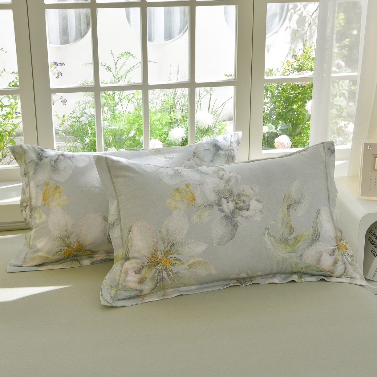 91家纺网 家纺一手货源 找家纺 董成龙家纺 2025新款全棉磨毛数码印花四件套 漫隐时光-兰