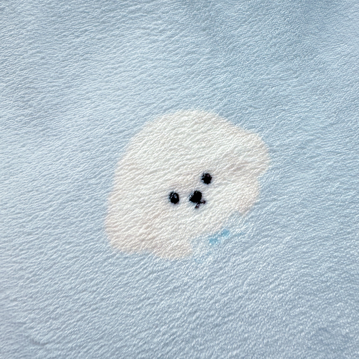 91家纺网 家纺一手货源 找家纺 水木坊 2025新款A加厚牛奶绒印花四件套-含买家秀 绒绒小狗-蓝