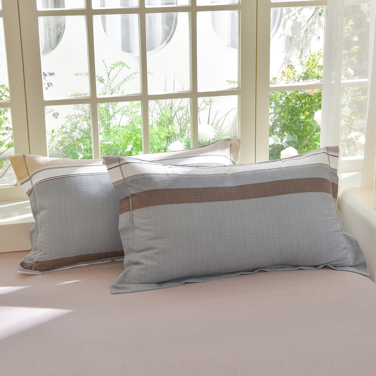 91家纺网 家纺一手货源 找家纺 董成龙家纺 2025新款全棉磨毛数码印花四件套 格雷特-黄