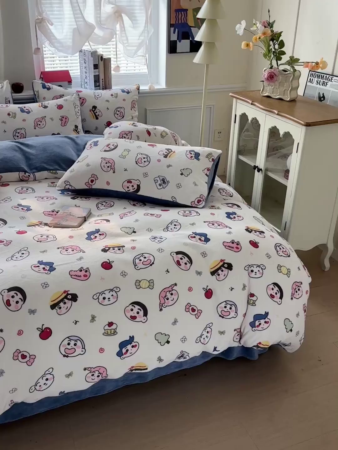 91家纺网 家纺一手货源 找家纺 水木坊 2025新款A加厚牛奶绒印花四件套-含买家秀 小小新