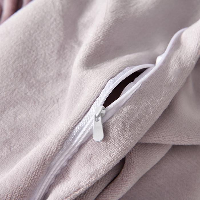 91家纺网 家纺一手货源 找家纺 妮恒美 2025新款直播爆款牛奶绒四件套雕花压线款法莱绒四件套11 梦幻-暖心紫